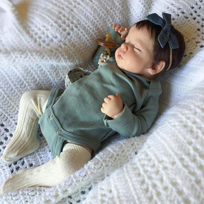 20 Inches Sleeping Reborn Dolls With Short Hair -Loulou