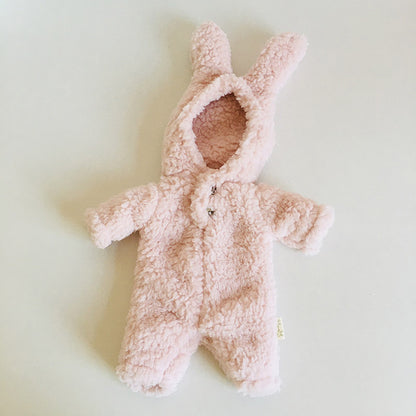 Cute Bunny Ear Plush Clothes for 12 Inches Reborn Doll