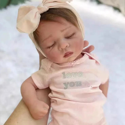 19 Inches Closed Eyes Sleeping Reborn Doll Girl