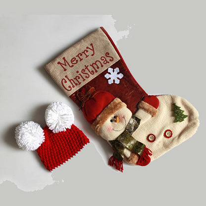 Christmas themed hat sleeping bag for 16-22 Inches Dolls