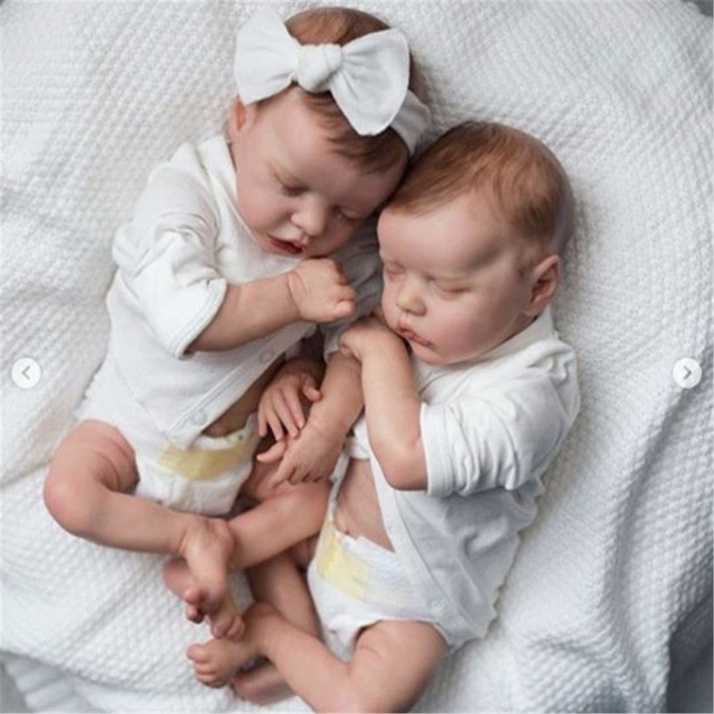 17" Sweet Sleeping Dreams Reborn Twins Sister Zeno