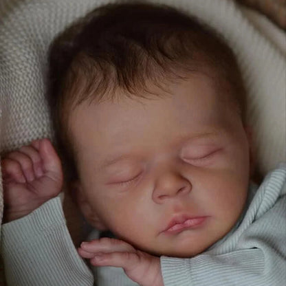 18 inches Lifelike Rooted Hair Closed Eyes Reborn Doll-Jude