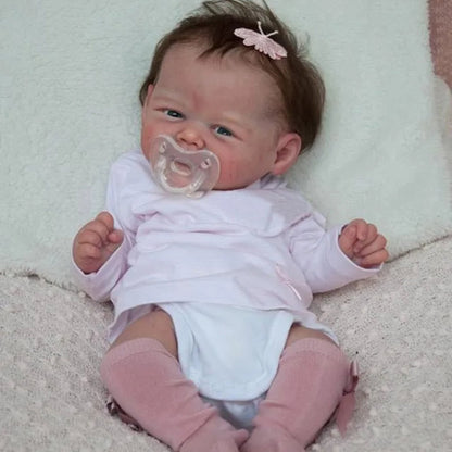 19 Inch Ansel Reborn Doll With Open Eyes And Short Hair - Vivi