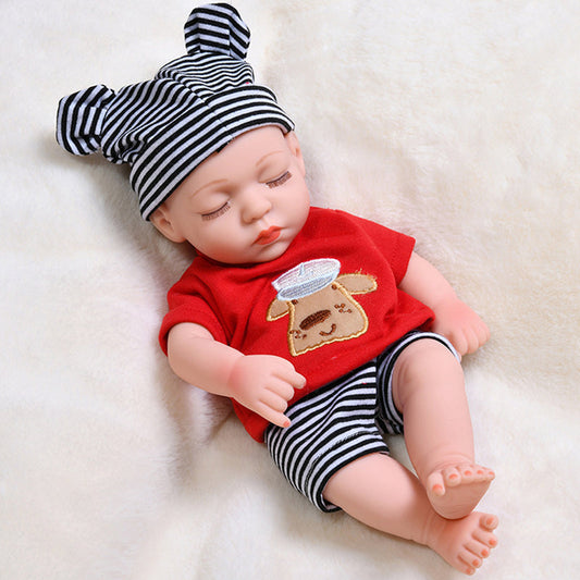 30cm Mini Reborn Baby Boys With Red Cloth