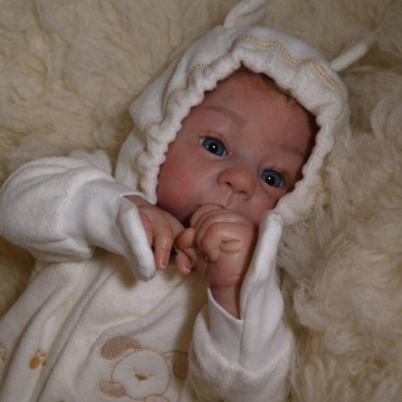 21 inches Harlow Open Eyes DIY Blank Unpainted Unfinished Reborn Doll Kit