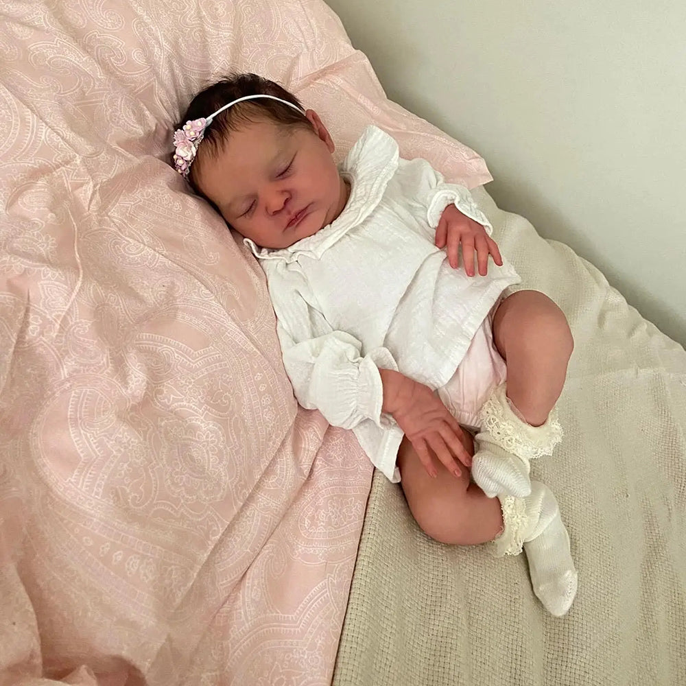 19 Inches Cheryl Closed Eyes Reborn Dolls-Laura