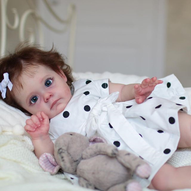 23 Inches Sweet Hilda Open Eyes Reborn Doll Girl- Maggie Series