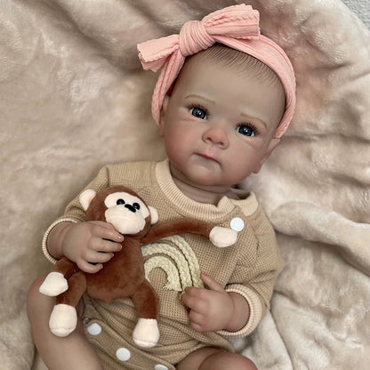 18 Inches Helen Open Eyes Cloth Body Reborn Doll-Bettie