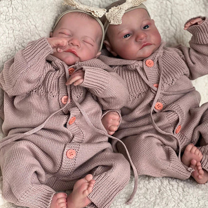 18'' Lifelike Allen and Andre Reborn Doll Twins Boys-Levi Series