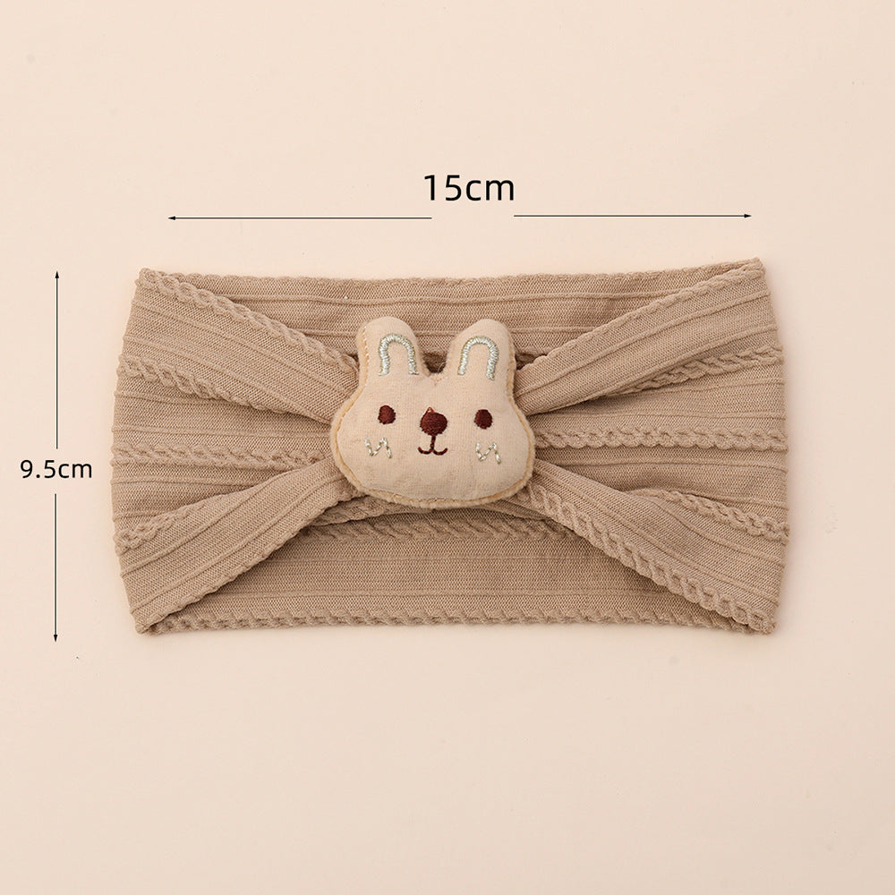 Cute bunny nylon baby headband