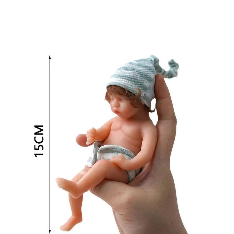 6 Inches 15cm Twin A Sleeping Mini Reborn Doll