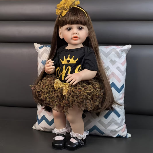 22 Inches Open Eyes Long Hair Reborn Doll Girls -Betty