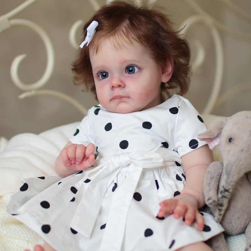 23 Inches Sweet Hilda Open Eyes Reborn Doll Girl- Maggie Series