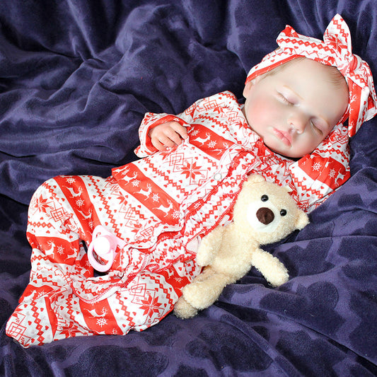 20 inches Closed Eyes Christmas Reborn Baby Girl/Boy-Loulou