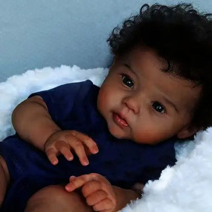 Porter 20 Inches Realistic African American Reborn Baby Boys - Raven