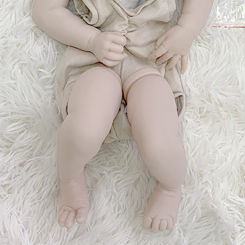 19 inches Ava Open Eyes DIY Blank Unpainted Reborn Doll Kit