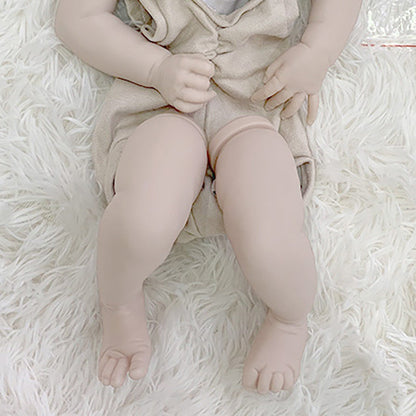 19 inches Ava Open Eyes DIY Blank Unpainted Reborn Doll Kit