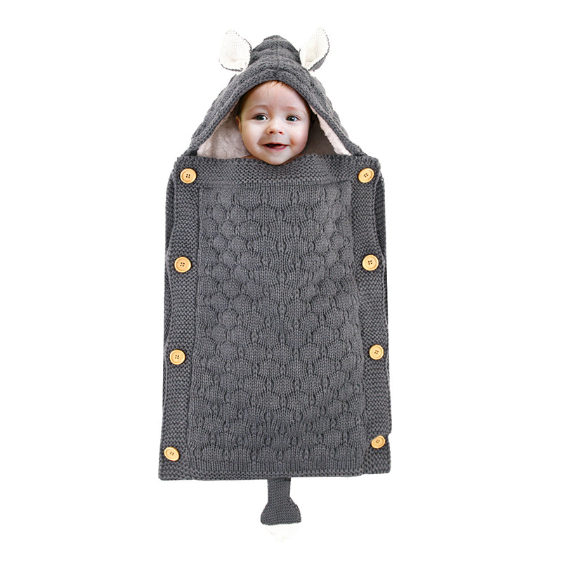 Warm Knit Fleece Sleeping Bag For 17-24 Inches Reborn Dolls