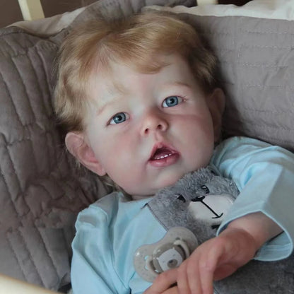 Lifelike 22 inch Marvin Reborn Doll with Blonde Hair - Liam