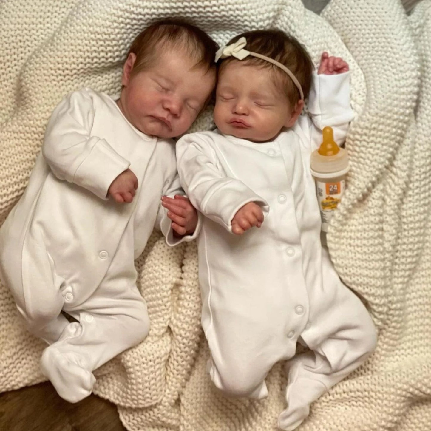 18/20 inches Sweet Sleeping Reborn Twin Sister Kelly and Helen