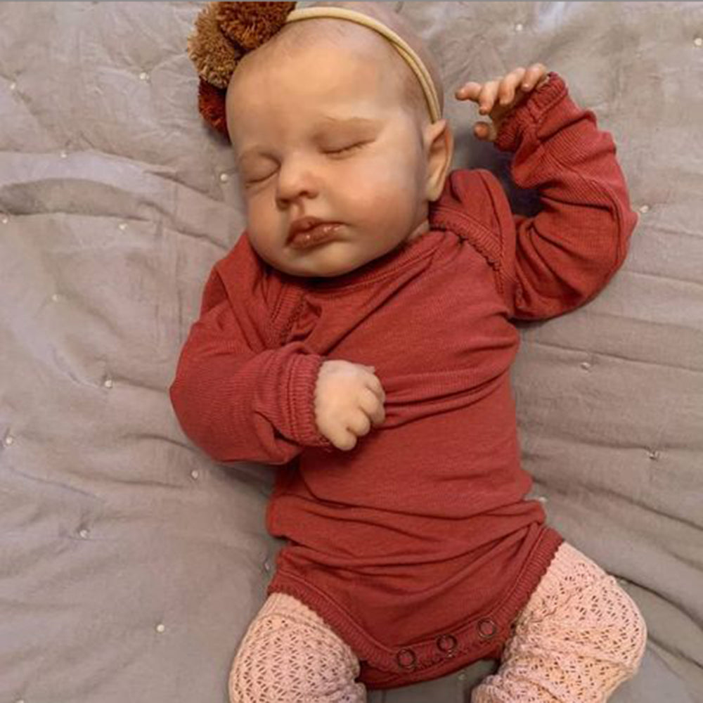 20 Inches Cute Closed Eyes Reborn Dolls Girl-Loulou