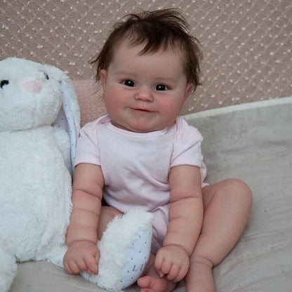 20 Inches Lifelike Philippa Open Eyes Brown Hair Reborn Doll-Maddie Series