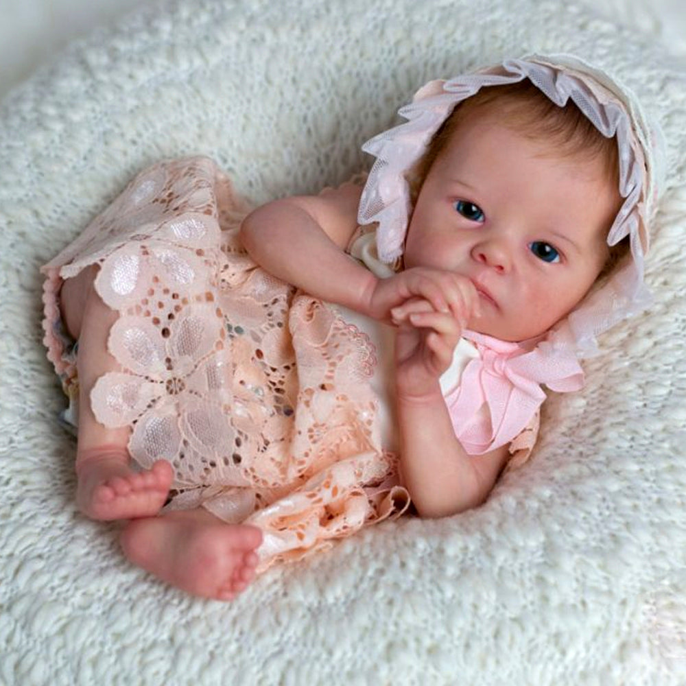 16 inches Tink Open Eyes DIY Blank Unpainted Unfinished Reborn Doll Kit