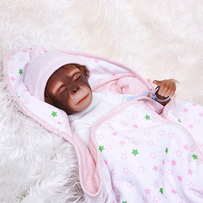 19 Inch 48CM Newborn Baby Monkey Doll Orangutans Lifelike Realistic Reborn Doll