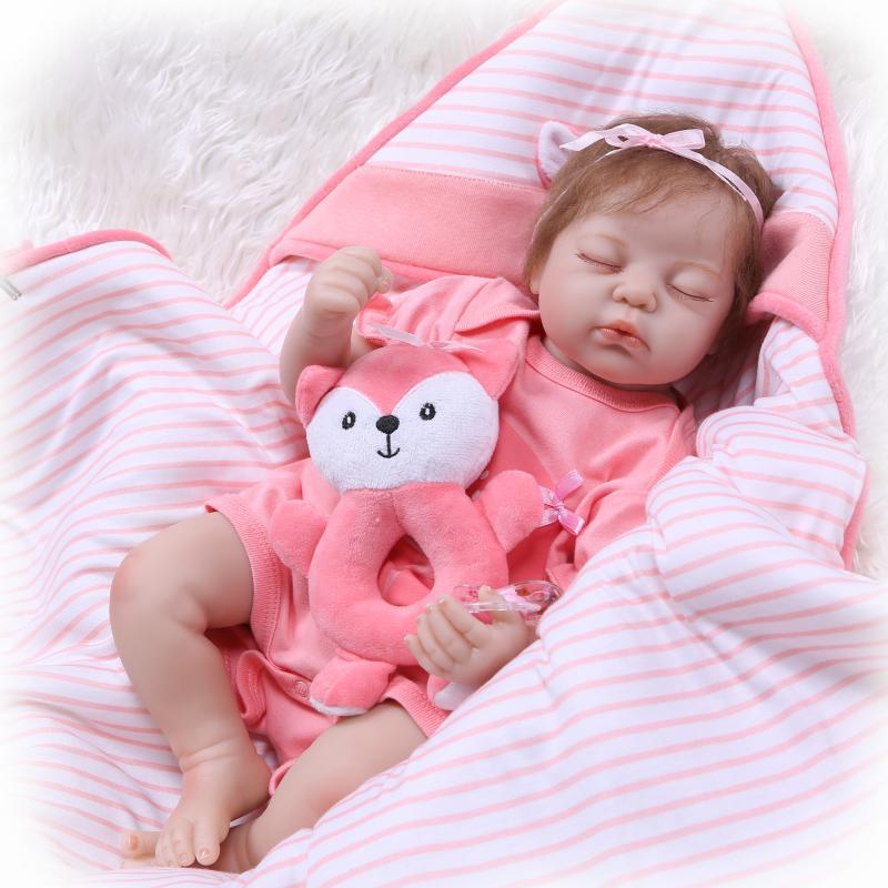 22'' Lifelike Cloth Dolls Reborn Dolls Girl