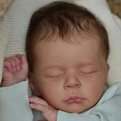 18 inches Lifelike Rooted Hair Closed Eyes Reborn Doll-Jude