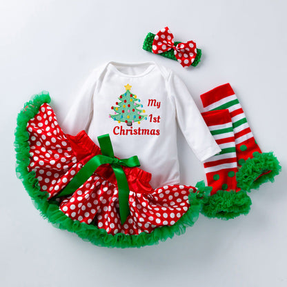 4-Piece Cute Christmas Dress for 21/22/23 Inches Reborn Dolls