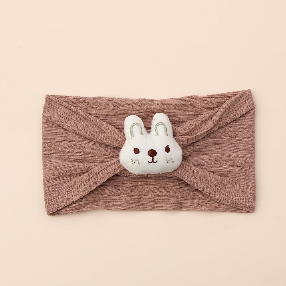 Cute bunny nylon baby headband