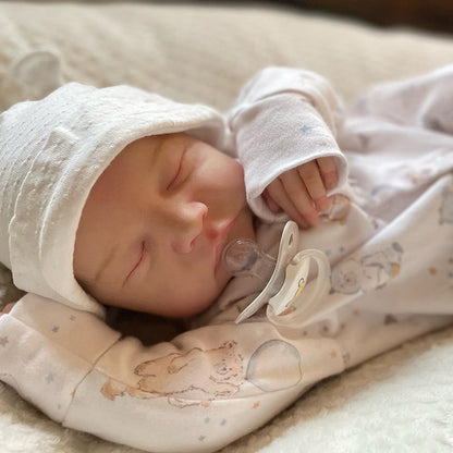 18 Inches Dennis Closed Eyes Reborn Doll Boy-Levi Serie