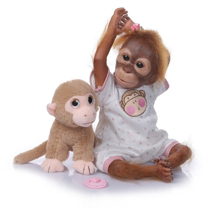 21'' Handmade Very Detailed Painting Reborn Baby Monkey