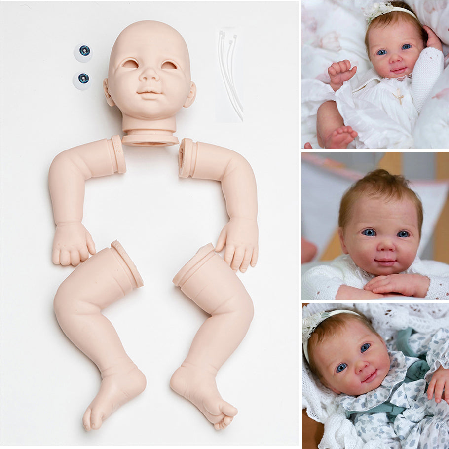 21 inches Fleur Sweet Face Soft Vinyl Unfinished Reborn Doll Kit