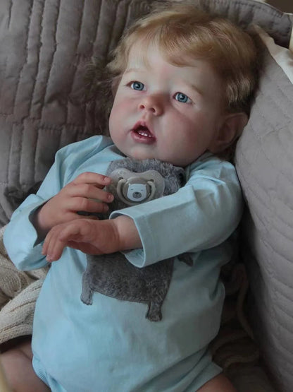 Lifelike 22 inch Marvin Reborn Doll with Blonde Hair - Liam