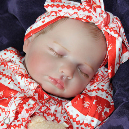 20 inches Closed Eyes Christmas Reborn Baby Girl/Boy-Loulou