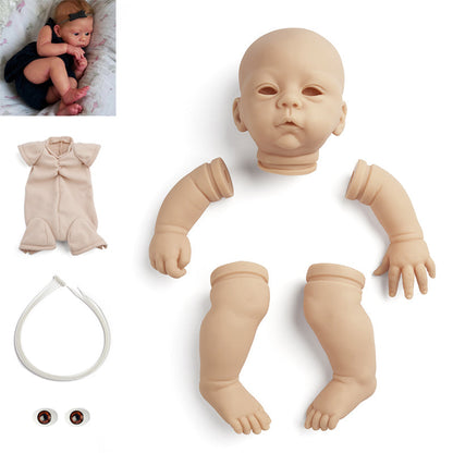 21 inches Harlow Open Eyes DIY Blank Unpainted Unfinished Reborn Doll Kit