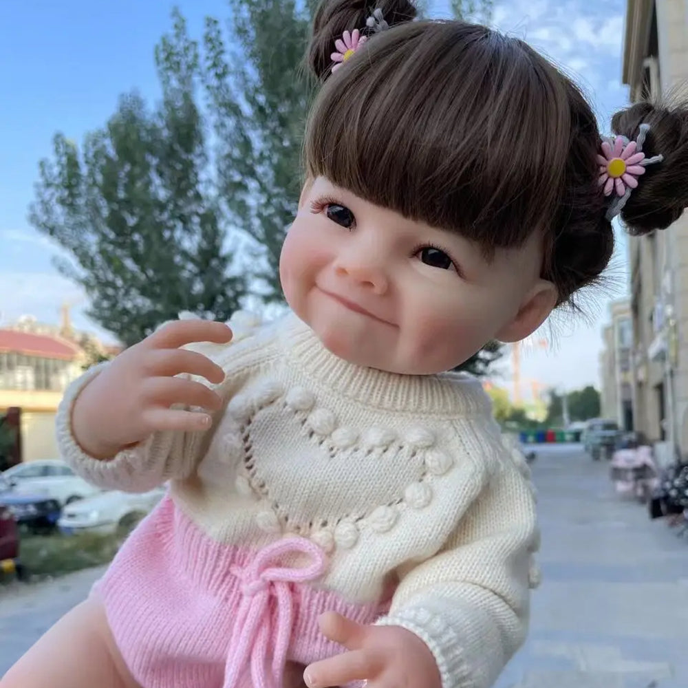 22 Inches Reborn Doll Girl With Hair-Raya