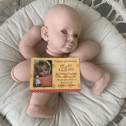 22 inches Tutti Open Eyes DIY Blank Unpainted Reborn Doll Kit