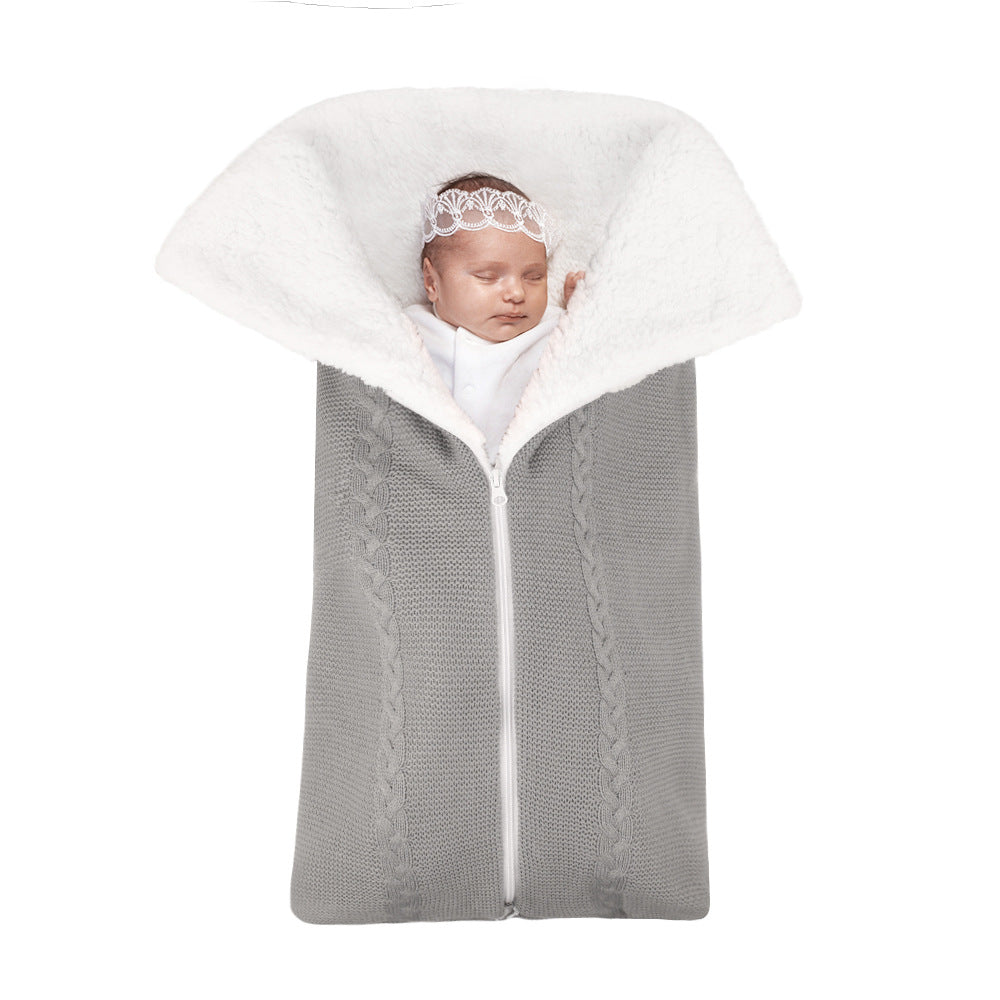 Warm Knit Fleece Sleeping Bag For 17-24 Inches Reborn Dolls