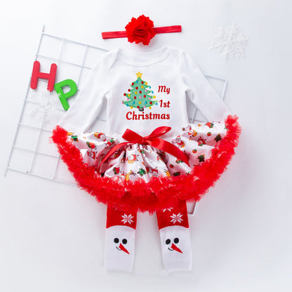 4-Piece Cute Christmas Dress for 21/22/23 Inches Reborn Dolls