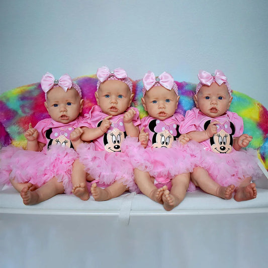 22 Inches Open Eyes Quadruplets Reborn Doll Girl-Saskia