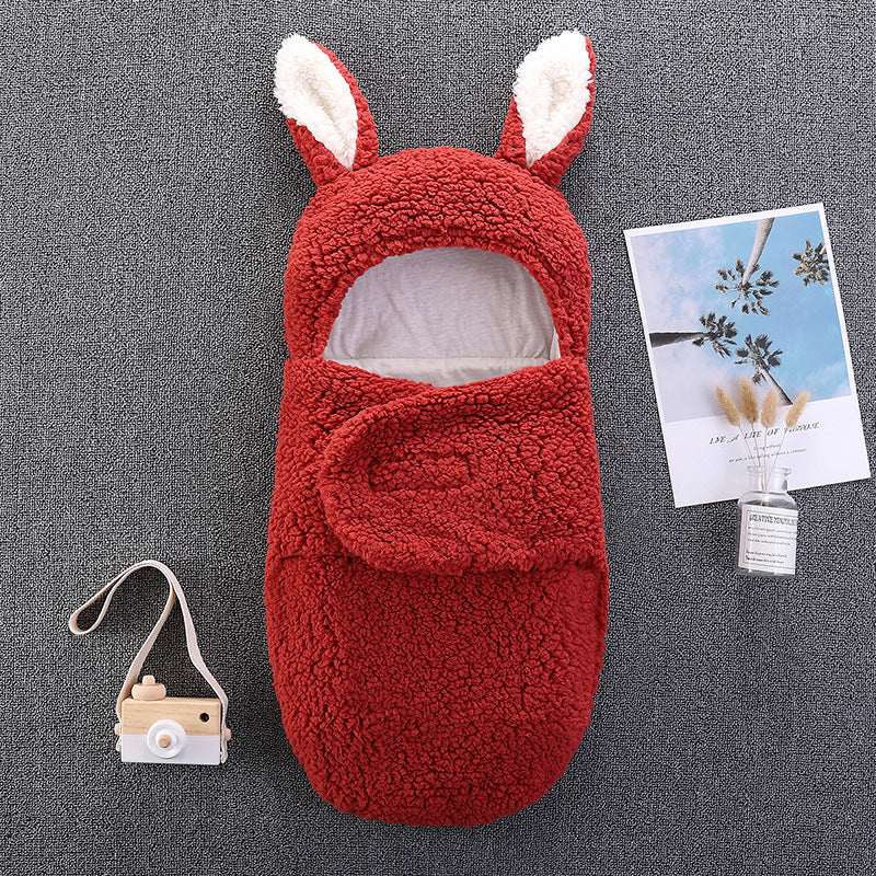 Plush Big Ears Baby Sleeping Bag For 16-24 Inches Reborn Dolls