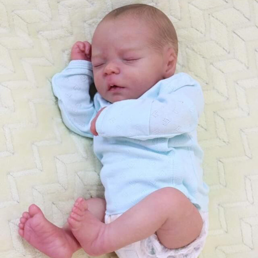 18 Inch Sleeping Kerwin Closed Eyes Reborn Doll Boy-Darren