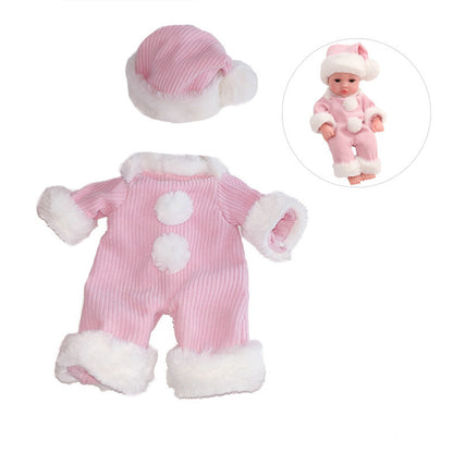 Warm Bodysuit With Hat for 12 Inches/30cm Reborn Dolls