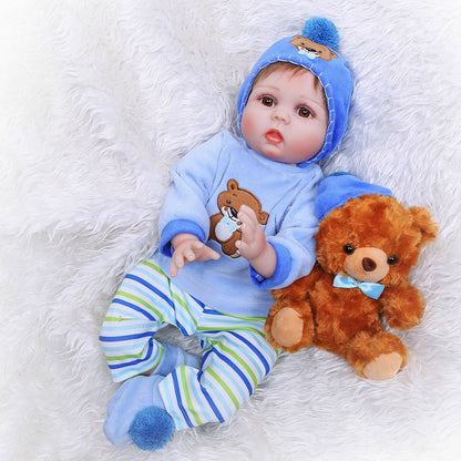 55CM soft body reborn baby doll lifelike real touch baby