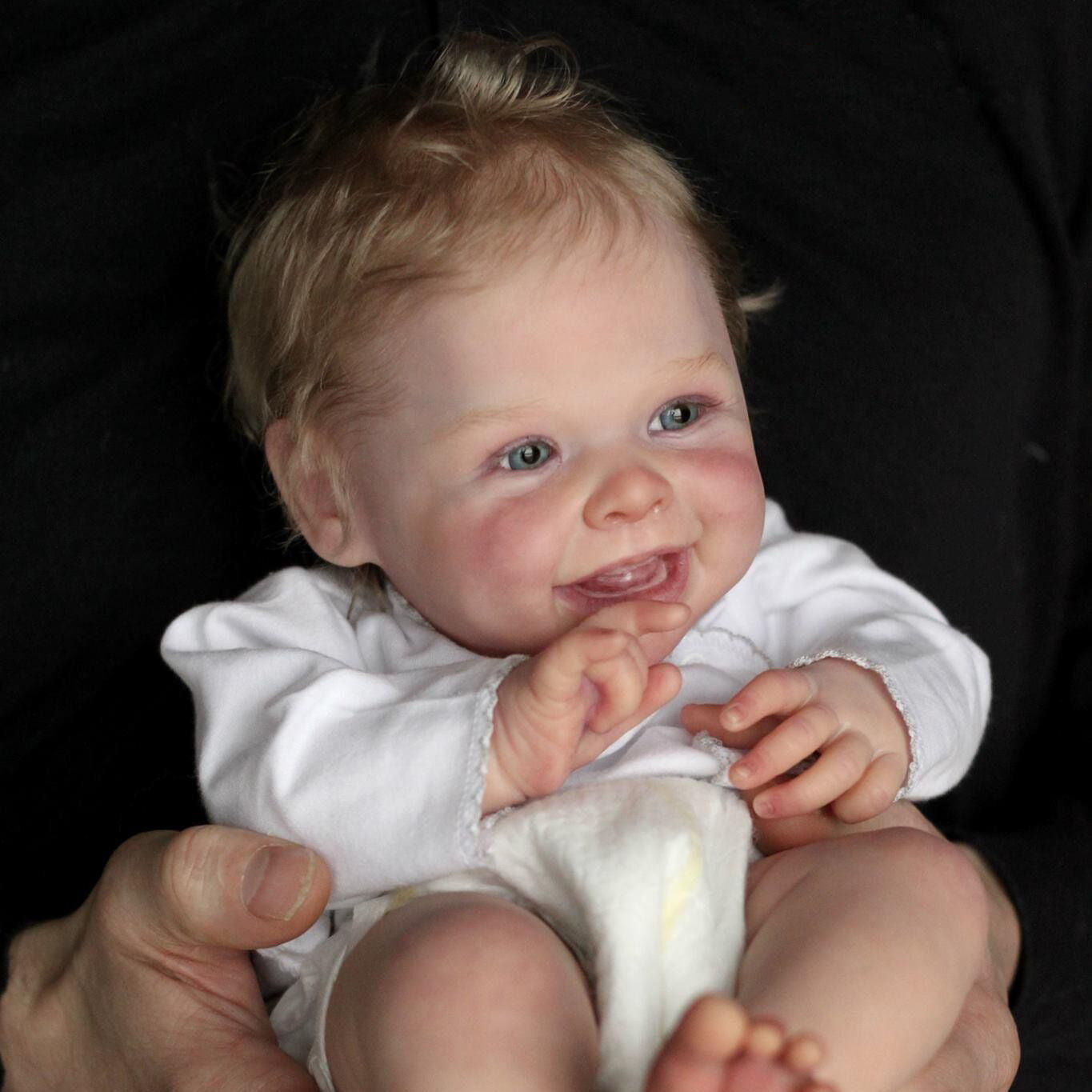 20 inches Reborn Dolls with Open Eyes and Blonde Hair-Harper