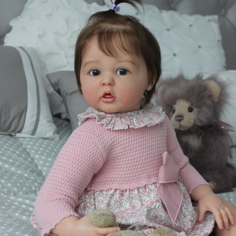 20/24 Inches Abel Open Eyes Reborn Dolls Girls With Hair