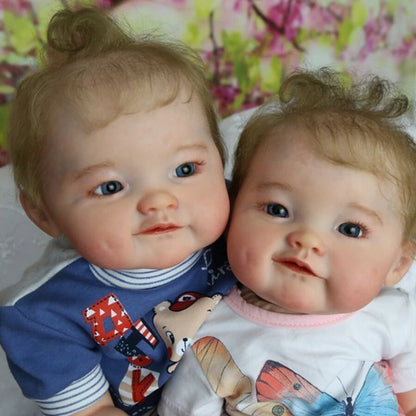 21 inches Naomi DIY Blank Unpainted Open Eyes Reborn Doll Kit